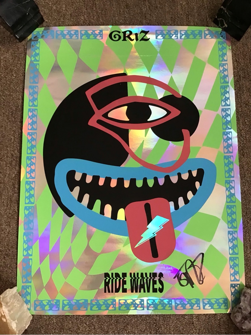 SIGNED! GRIZ foil poster